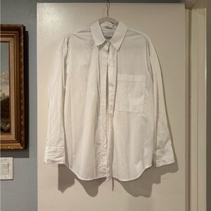 Abercrombie & Fitch White Oversized Shirt